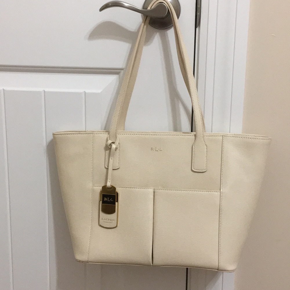 White Ralph Lauren shoulder bag!